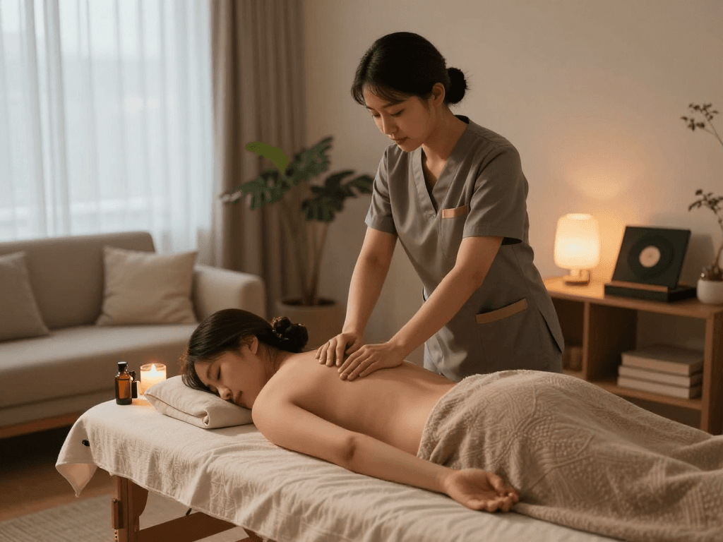 Premium 파주출장마사지 service in a serene home atmosphere.