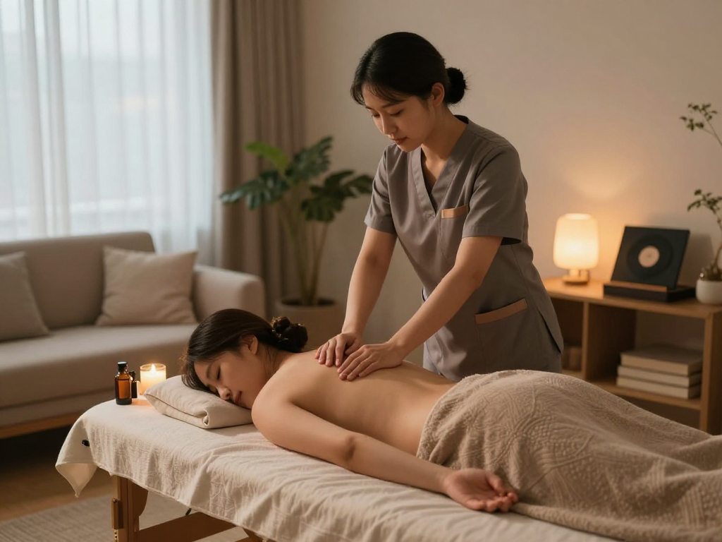 Premium 파주출장마사지 service in a serene home atmosphere.